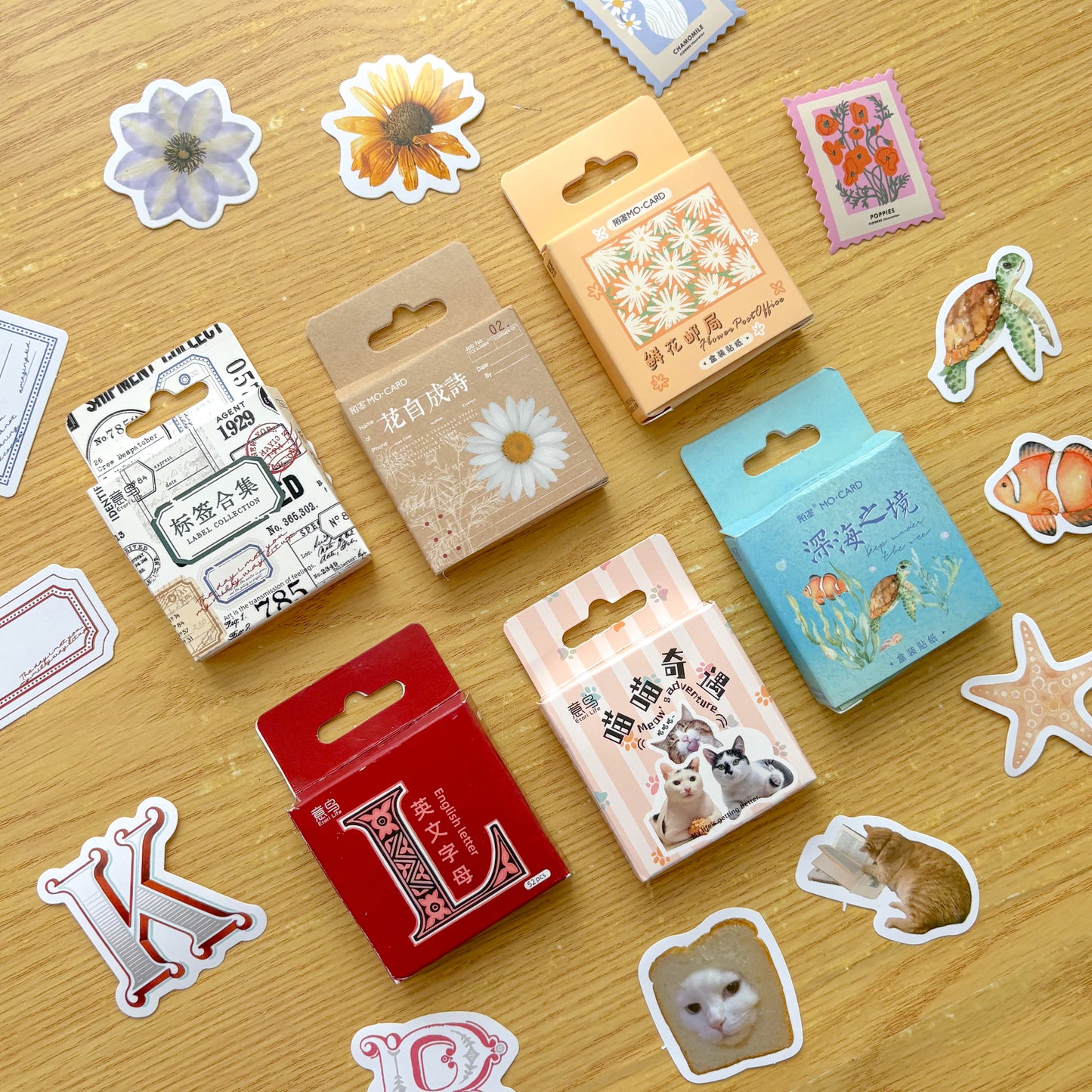 Stickers cajita (varios modelos)