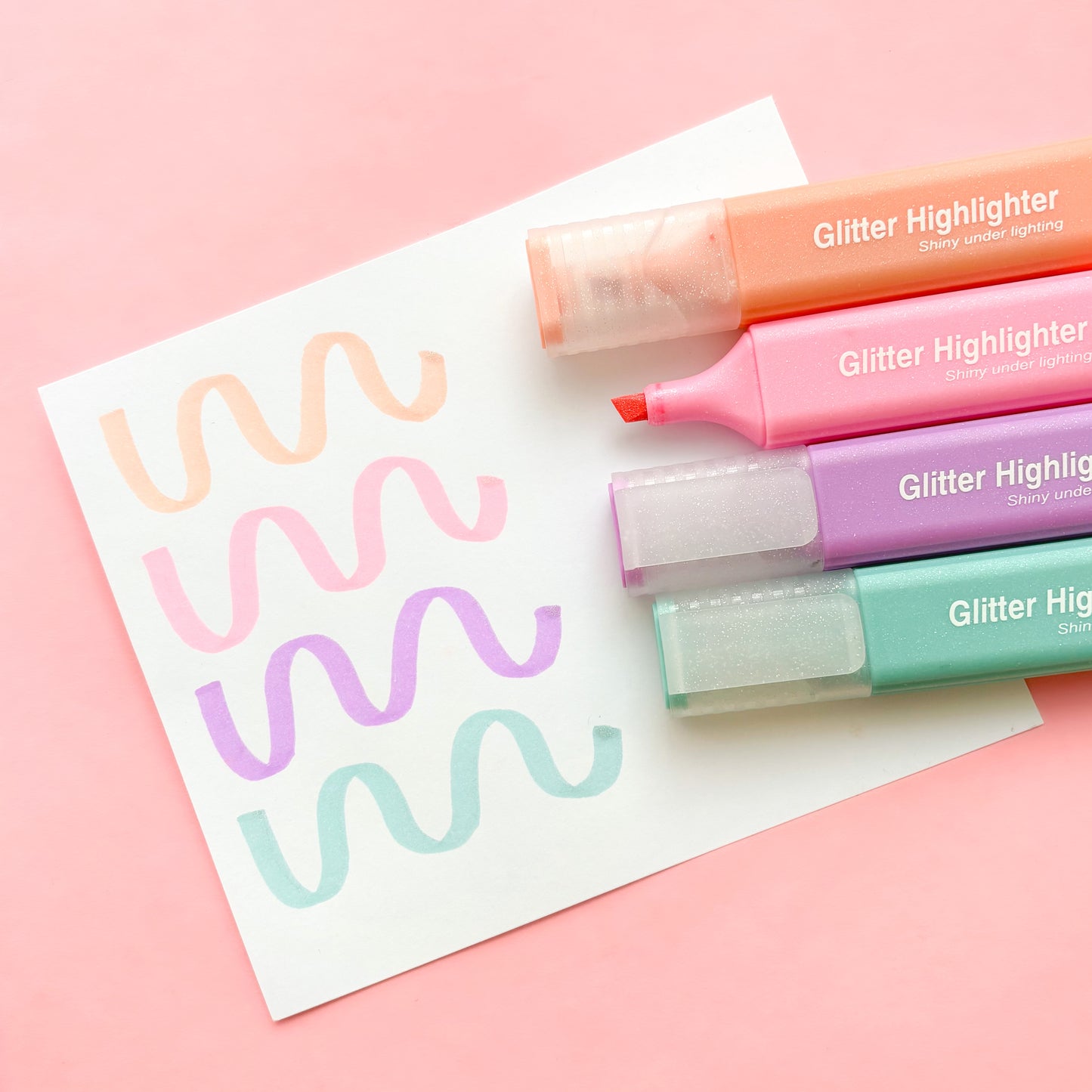 Marcatextos Glitter 4 pzs