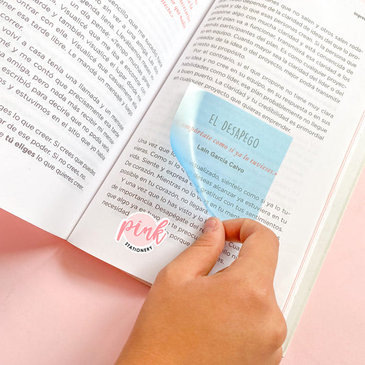 Post it transparente (colores)