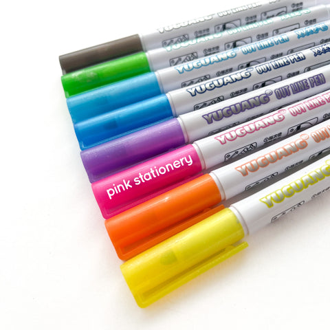 Plumones DOT Pen doble punta – Pink Stationery