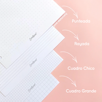 Repuesto hojas carta para carpeta