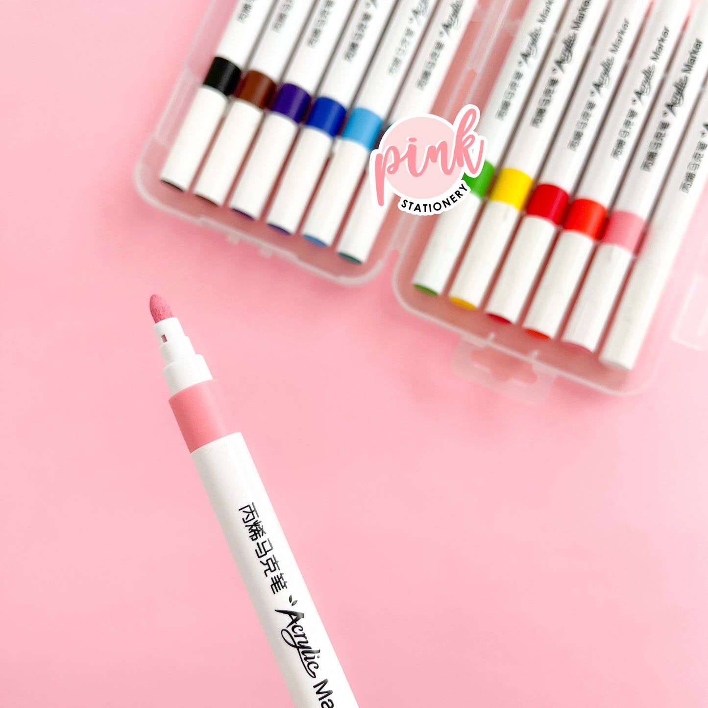Plumones “Acrylic Marker” 12 pzs