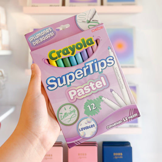 Crayola SuperTips Pastel 12 pzs