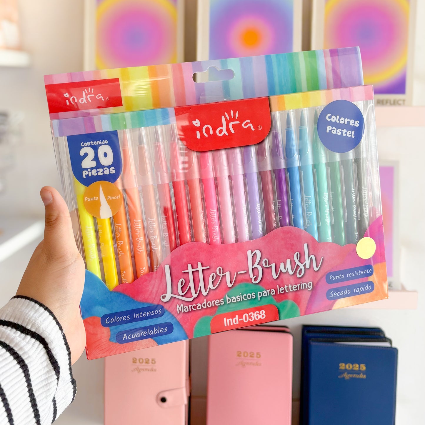 Plumones Letter Brush INDRA