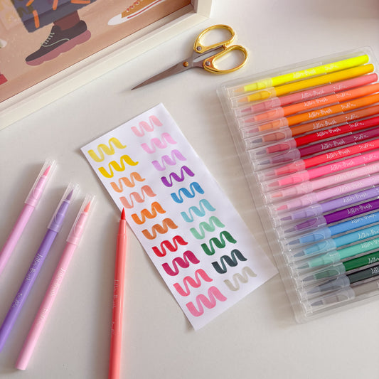 Plumones Letter Brush INDRA