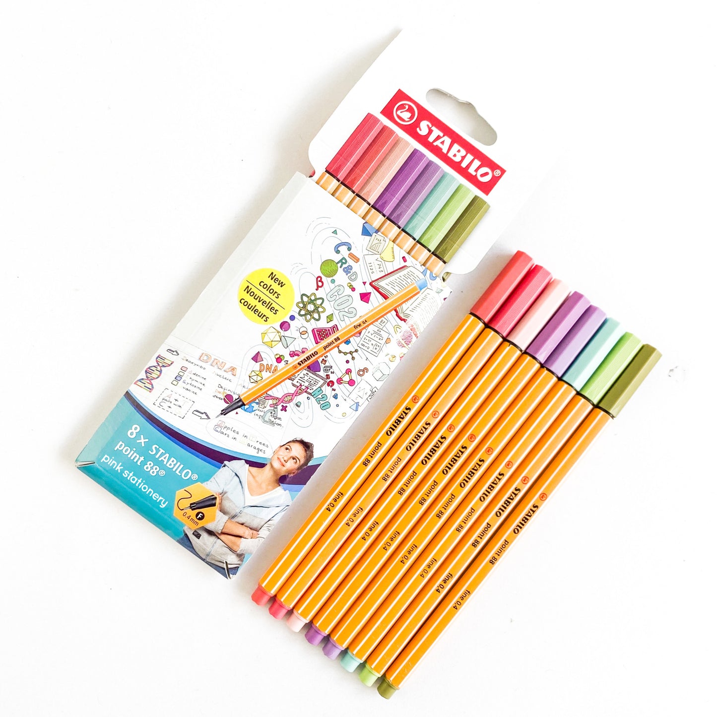 Stabilo Point 88 (Blister) tonos pastel